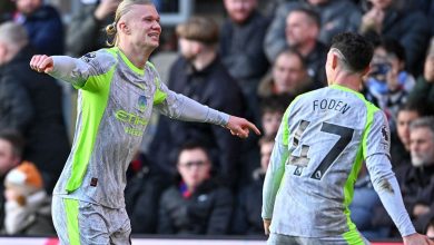 پیروزی قاطع منچسترسیتی مقابل کریستال پالاس با دبل هالند / منچسترسیتی , کریستال پالاس , لیگ برتر انگلیس , ارلینگ هالند , فیل فودن