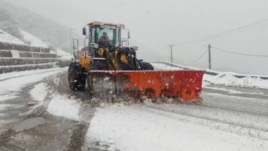 گردنه بیژن به دلیل بارش شدید برف مسدود شد؛ تردد در محور ممنوع است / اخبار کهگیلویه و بویراحمد - اخبار استانها