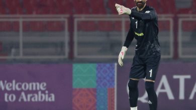 گل اول الدحیل به تراکتور با ضربه پنالتی بنجامین بوریگاد / بنجامین بوریگاد , الدحیل , تراکتور , علیرضا بیرانوند , پنالتی