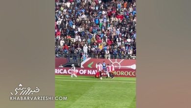 ساموئل موتوسامی با بازگشت طنزآمیز به زمین پس از مصدومیت سوژه بازی کنگو و بنین شد / ساموئل موتوسامی , کنگو , بنین , فوتبال آفریقا , مصدومیت