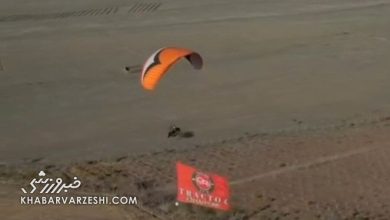 بیرانوند با چتربازی پرچم تراکتور را به پرواز درآورد / بیرانوند , تراکتورسازی , چتربازی , لیگ برتر , فوتبال ایران