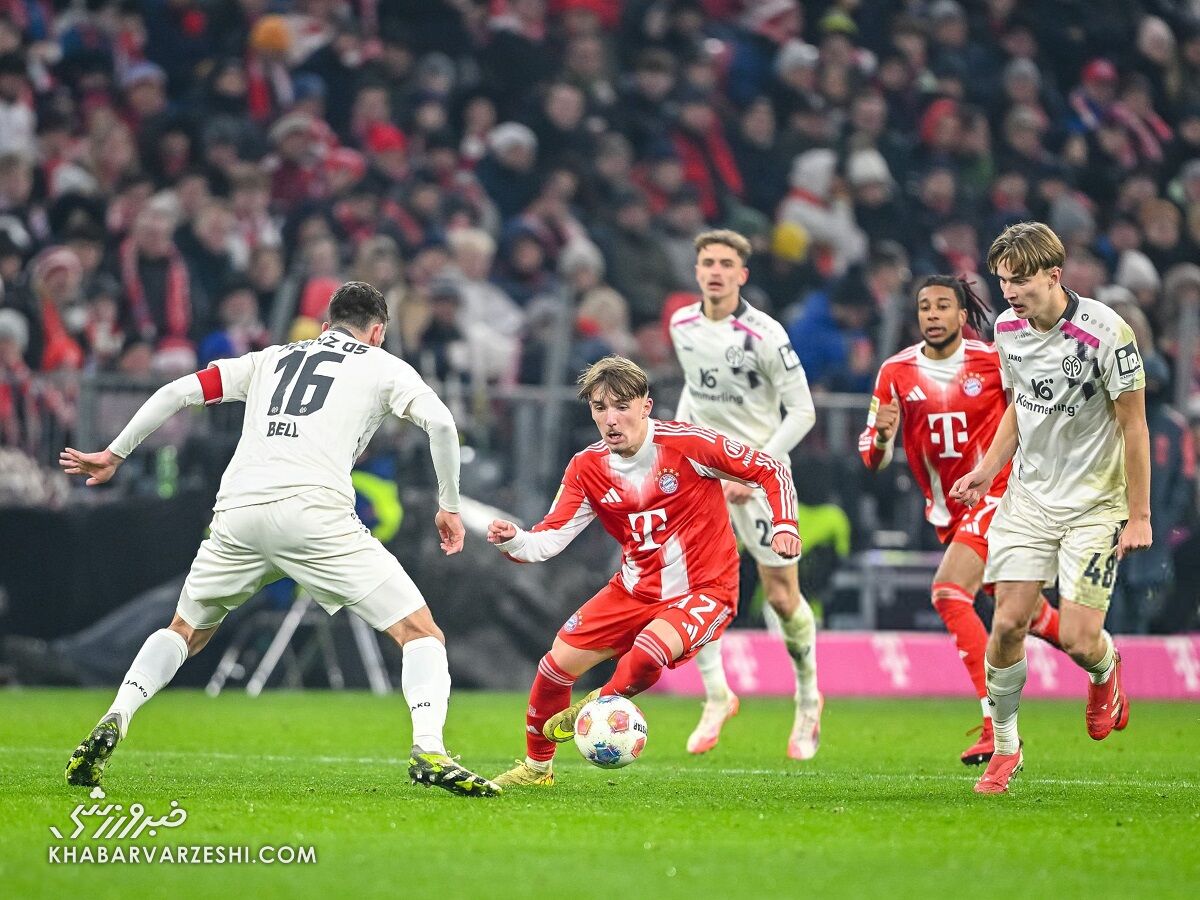 توقف خانگی بایرن مونیخ مقابل ماینتس در بوندسلیگا / بایرن مونیخ , بوندسلیگا , ماینتس , تساوی , هری کین