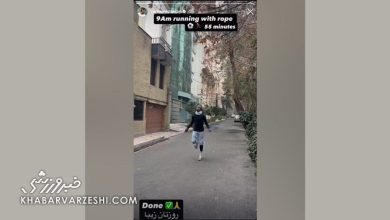 رامین رضاییان با انتشار ویدیوی تمرین در خیابان غیبت در بازی المحرق را جبران میکند / رامین رضاییان , استقلال تهران , المحرق بحرین , تمرین شخصی , فوتبال ایران