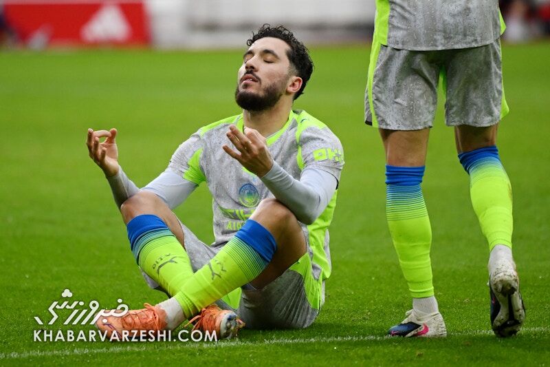 منچسترسیتی با پیروزی مقابل ناتینگهام فارست صدرنشین موقت لیگ برتر انگلیس شد / منچسترسیتی , لیگ برتر انگلیس , ناتینگهام فارست , تیجانی ریندرز , رایان چرکی