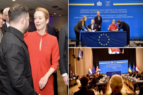 تأسیس کمیسیون رسیدگی به خسارات جنگی روسیه در لاهه با حمایت اتحادیه اروپا / خسارات جنگی , روسیه , اتحادیه اروپا , لاهه , کایا کالاس