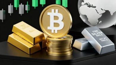 رشد چشمگیر طلا و نقره در برابر کاهش ارزش بیتکوین / طلا , نقره , بیتکوین , ارز دیجیتال , بازار سرمایه