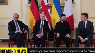 نشست چهارجانبه زلنسکی با مقامات ارشد اروپا در لندن آغاز شد / زلنسکی , اوکراین , لندن , نشست چهارجانبه ,