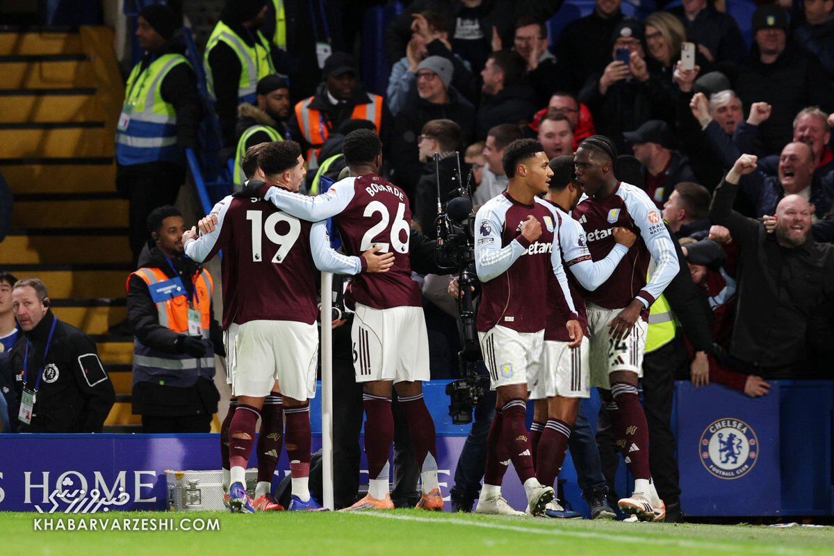 شکست چلسی در برابر استون ویلا در هفته هجدهم لیگ برتر انگلیس / چلسی , استون ویلا , لیگ برتر انگلیس , فوتبال انگلستان , نتایج فوتبال