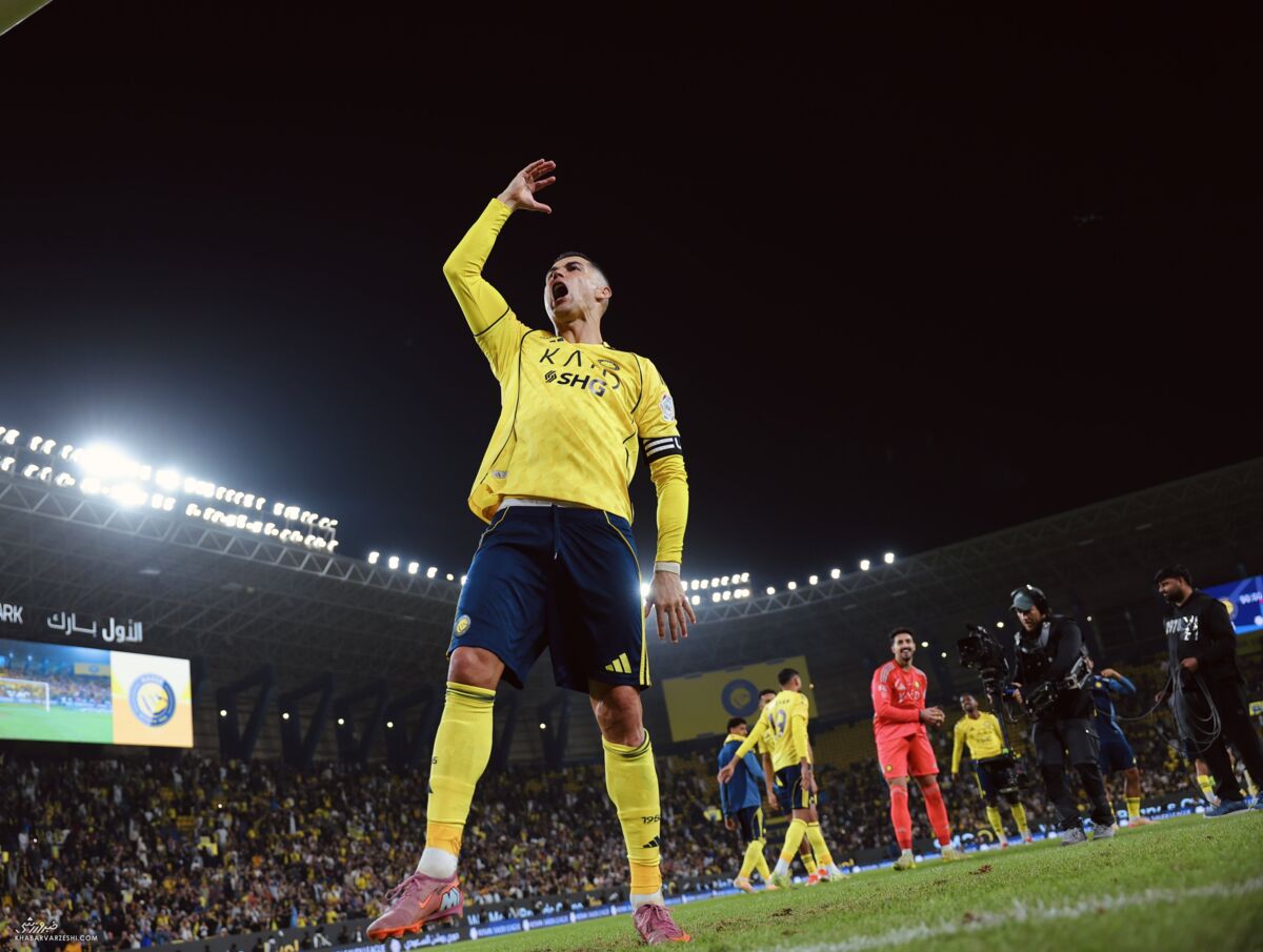 گلزنی کریستیانو رونالدو در آخرین بازی سال 2025 مقابل الاتفاق / کریستیانو رونالدو , النصر , الاتفاق , گلزنی , فوتبال عربستان