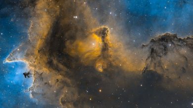 تصویر روز ناسا: قلب سحابی روح در قاب تلسکوپ / ناسا , سحابی روح , سحابی قلب , تلسکوپ فضایی , ستارهزایی
