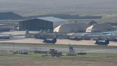 فرود اضطراری بالگرد آمریکایی در پایگاه الحریر عراق / عراق , بالگرد آمریکایی , فرود اضطراری , پایگاه الحریر , نیروهای آمریکایی