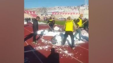 تراکتور و ملوان در شرایط برفی آماده رویارویی میشوند / تراکتور , ملوان , لیگ برتر , فوتبال ایران , برف