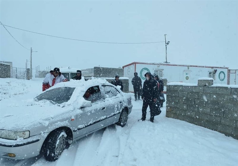 جاده اردبیل - سرعین زیر کولاک و برف / اخبار اردبیل - اخبار استانها