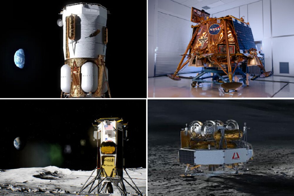 هجوم فضاپیماهای خصوصی به ماه در سال ۲۰۲۶ / فضاپیماهای خصوصی , اکتشاف ماه , بلو اوریجین , فایرفلای ایرواسپیس , ناسا