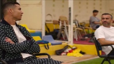 کریستیانو رونالدو از تمرین پسرش در تیم جوانان النصر دیدن کرد / کریستیانو رونالدو , النصر , کریستیانو جونیور , تیم جوانان النصر , فوتبال عربستان