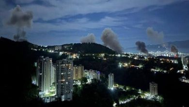 حمله نظامی آمریکا به کاراکاس و قطع برق پایتخت ونزوئلا / حمله نظامی آمریکا , ونزوئلا , کاراکاس , قطع برق , انفجارهای متعدد