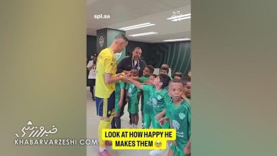 صحنهای جالب پیش از بازی النصر و الاهلی در لیگ عربستان / النصر , الاهلی , لیگ عربستان , فوتبال عربستان , صحنه جالب