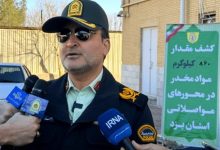 کشف 860 کیلو مواد مخدر و انهدام 5 باند قاچاق در یزد / اخبار یزد - اخبار استانها