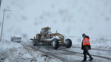 ادامه بارش برف در محورهای مواصلاتی استان همدان / اخبار همدان - اخبار استانها