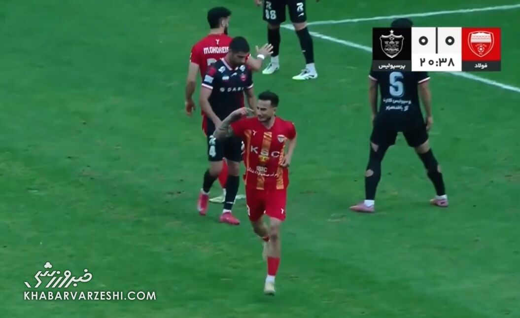 شکست سنگین پرسپولیس مقابل فولاد در لیگ برتر / پرسپولیس , فولاد , لیگ برتر , فوتبال ایران , شکست پرسپولیس