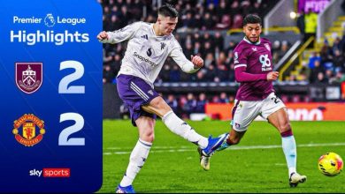 تساوی برنلی و منچستر یونایتد در هفته بیستویکم لیگ برتر انگلیس / لیگ برتر انگلیس , منچستر یونایتد , برنلی , تساوی , فوتبال