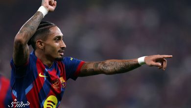 بارسلونا با پیروزی پرگل مقابل اتلتیک بیلبائو به فینال سوپرجام اسپانیا صعود کرد / بارسلونا , سوپرجام اسپانیا , اتلتیک بیلبائو , رافینیا , فوتبال اسپانیا