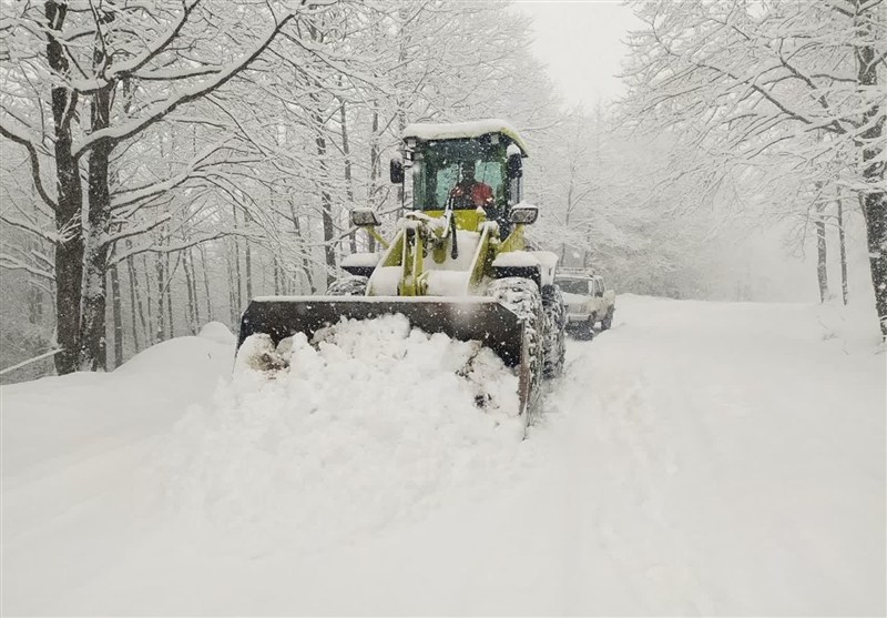 گیلان زیر پوشش برف: بیشترین بارش برف در داماش + آمار / اخبار گیلان - اخبار استانها
