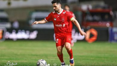 مصدومیت زودهنگام امید عالیشاه در دیدار پرسپولیس و فولاد / پرسپولیس , امید عالیشاه , لیگ برتر , مصدومیت , فولاد