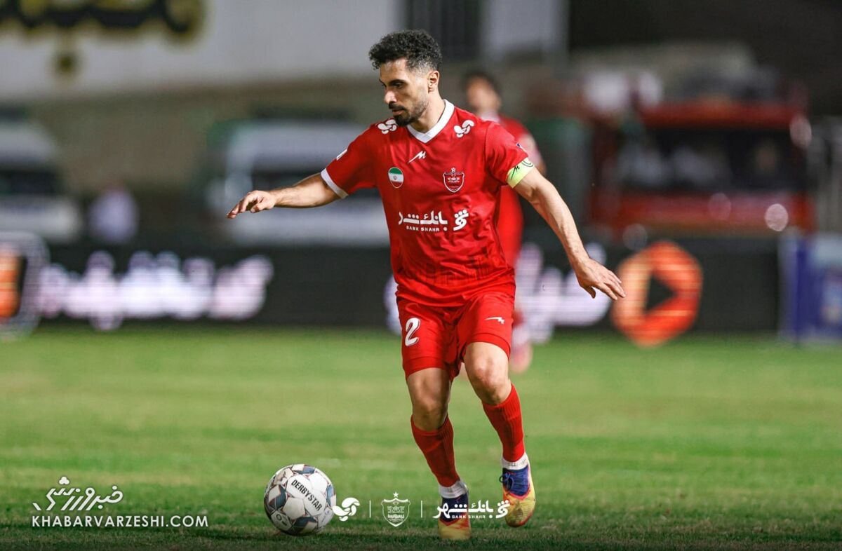 مصدومیت زودهنگام امید عالیشاه در دیدار پرسپولیس و فولاد / پرسپولیس , امید عالیشاه , لیگ برتر , مصدومیت , فولاد