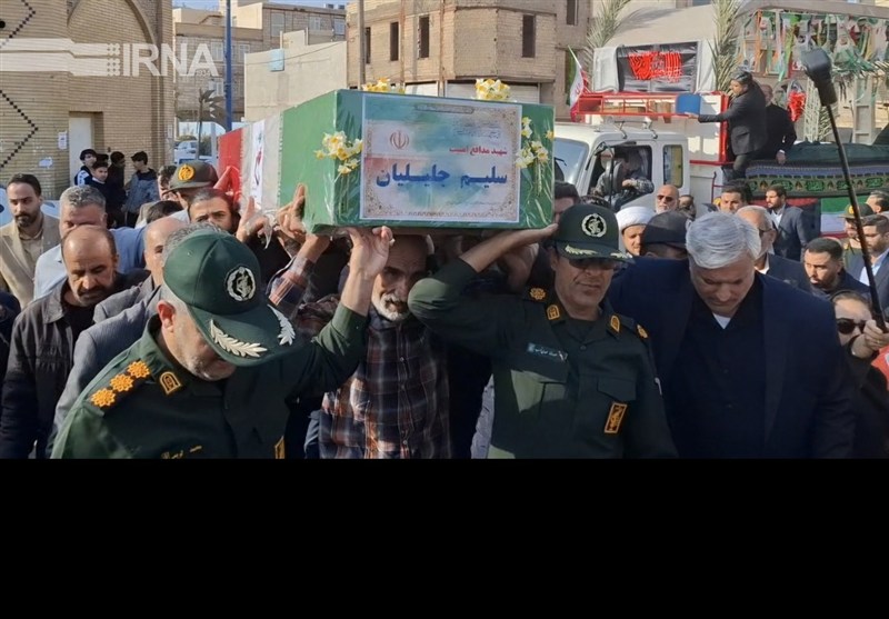 پیکر شهید مدافع امنیت سلیم جلیلیان در خرمشهر تشییع شد / اخبار خوزستان - اخبار استانها