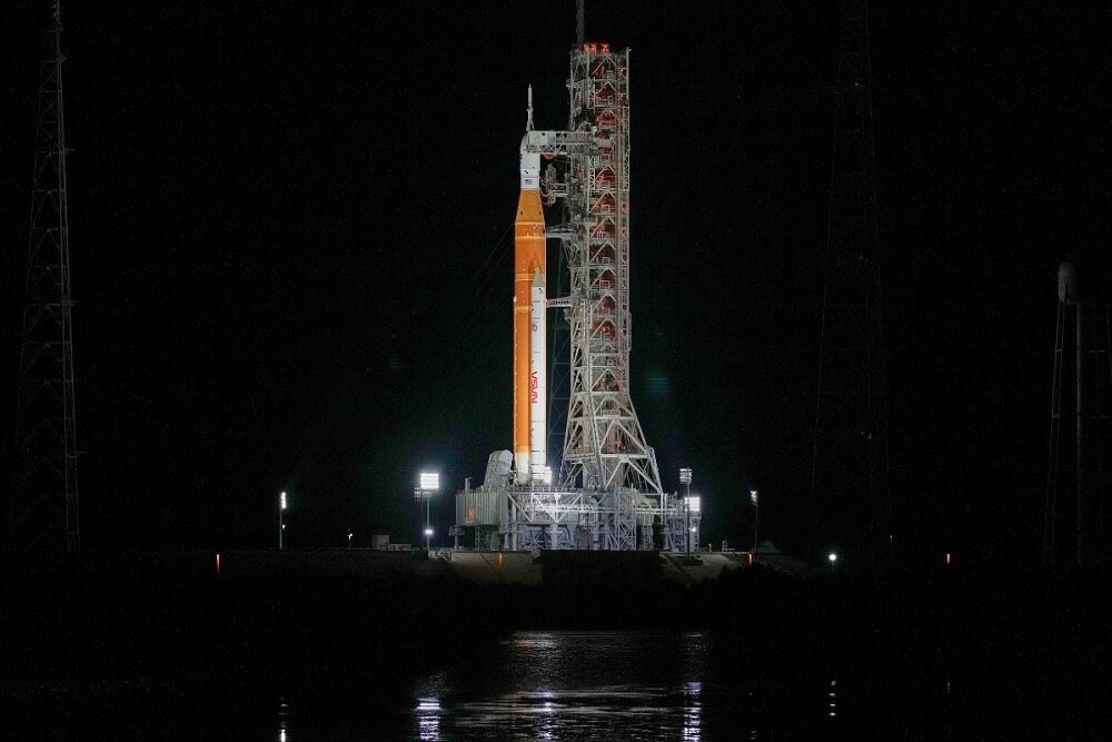 نشت سوخت در موشک ماهنشین ناسا؛ مأموریت آرتمیس با چالش مواجه شد / ناسا , موشک ماهنشین , مأموریت آرتمیس , سیستم پرتاب فضایی , نشت سوخت