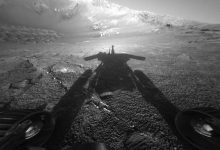 ناسا تصویری از سایه مریخنورد 'فرصت' منتشر کرد / ناسا , مریخ , مریخنورد , فرصت , فضا