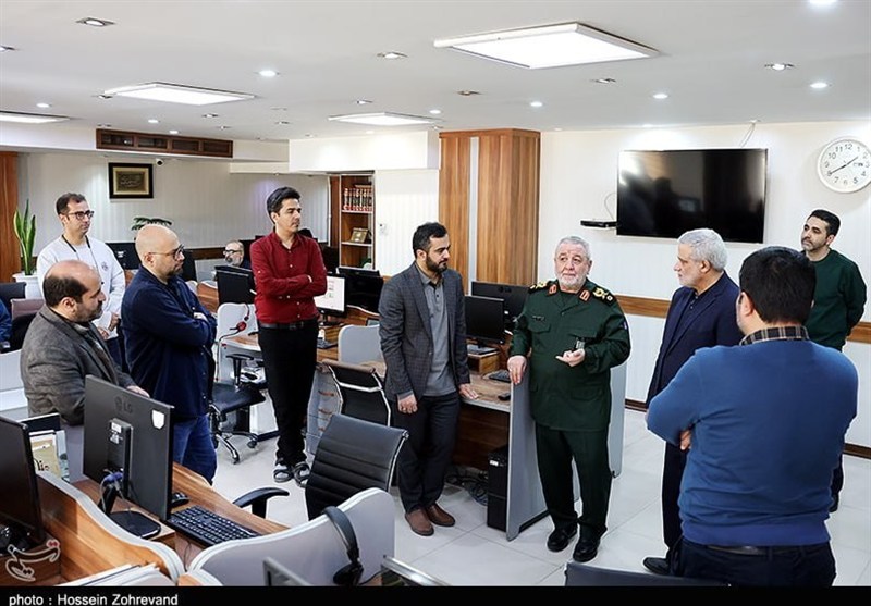 سردار جباری از خبرگزاری تسنیم بازدید کرد / اخبار سیاسی روز , اخبار نیروهای مسلح ایران