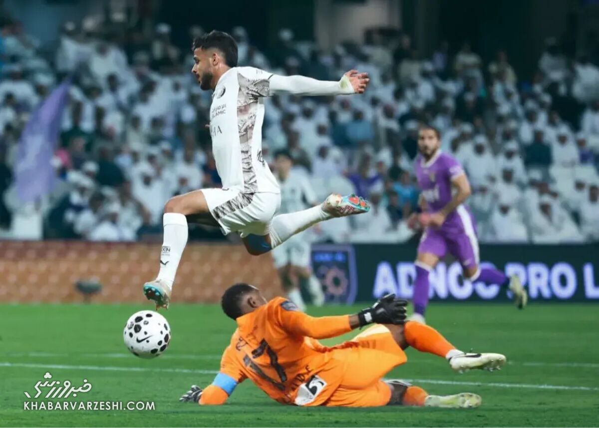 توقف النصر امارات مقابل العین با گلزنی مهدی قایدی / مهدی قایدی , النصر امارات , لیگ برتر امارات , العین , فوتبال امارات