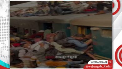 تلاش برای سوار شدن به قطار؛ ازدحام جمعیت در بنگلادش/بنگلادش/قطار/ازدحام جمعیت/مسافران/ویدئو