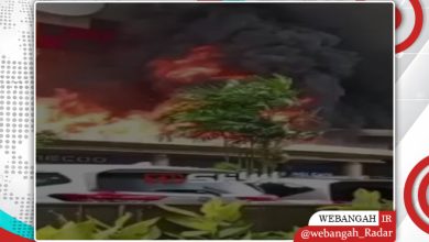 آتشسوزی گسترده در یک مرکز خرید در پایتخت اندونزی/آتشسوزی/مرکز خرید/پایتخت اندونزی/اندونزی/حادثه