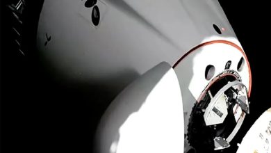 فضانوردان ماموریت کرو-۱۲ اسپیسایکس با موفقیت به ایستگاه فضایی بینالمللی متصل شدند / فضانوردان , اسپیسایکس , ایستگاه فضایی بینالمللی , کرو-۱۲ , فالکون ۹