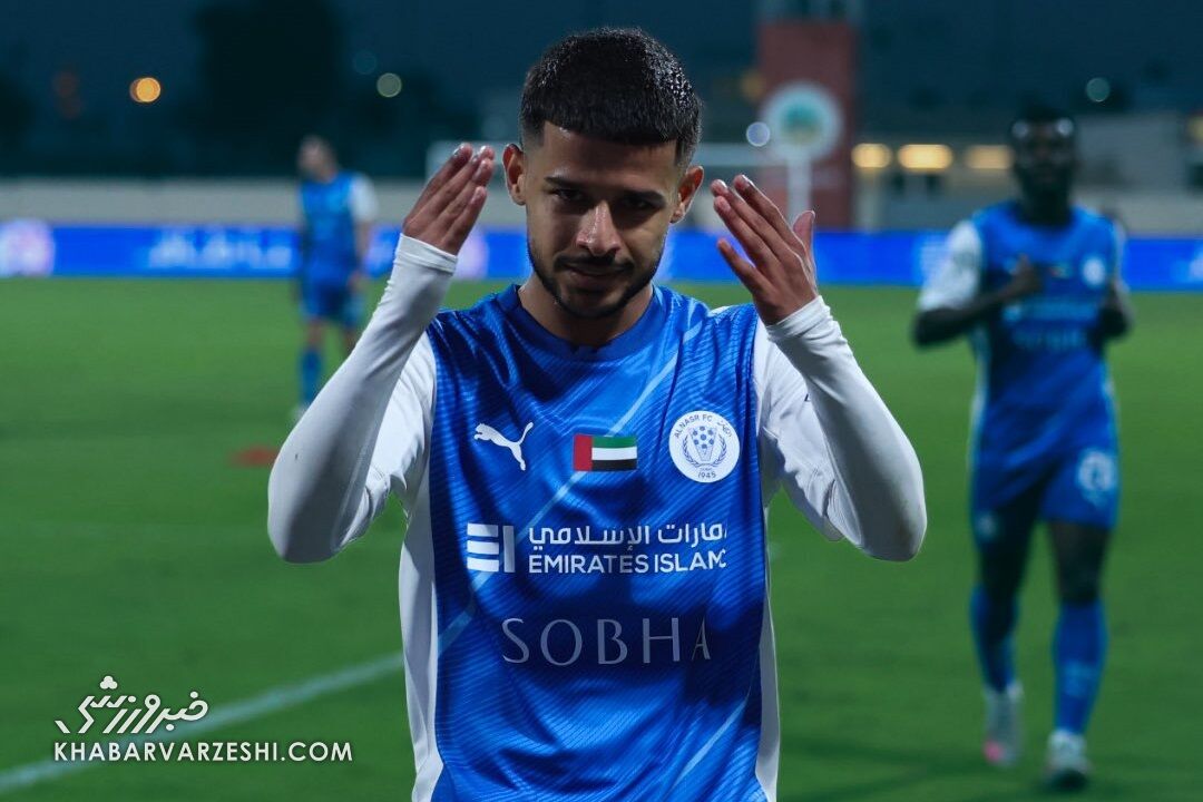 تساوی النصر امارات مقابل الوصل با حضور کوتاه مهدی قایدی / النصر امارات , مهدی قایدی , لیگ برتر امارات , الوصل , فوتبال امارات