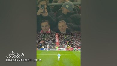 واکنش پدر ارلینگ هالند به گلزنی پسرش برابر لیورپول / ارلینگ هالند , آلفی هالند , منچسترسیتی , لیورپول , لیگ برتر انگلیس
