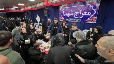 وداع خانوادهها با پیکر 3 شهید راه قدس معراج شهدای شهریار+تصویر / اخبار استان تهران - اخبار استانها