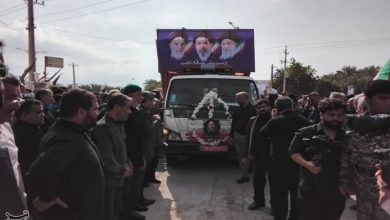سنگتمام مردم دالکی در تشییع سردار شهید اسماعیل احمدی + تصاویر / اخبار بوشهر - اخبار استانها