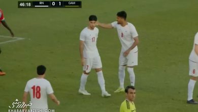 آریا یوسفی، ایران را در مقابل گامبیا به گل تساوی رساند / آریا یوسفی , تیم ملی فوتبال ایران , گامبیا , گل تساوی , فوتبال