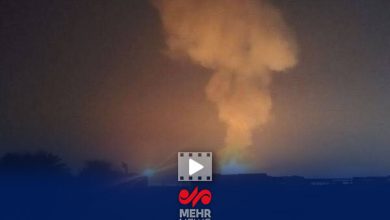 لحظه انفجار درتاسیسات گازی راس لفان در پایتخت قطر