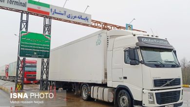 تردد کامیونها در پایانه مرزی آستارا افزایش یافت / پایانه مرزی , آستارا , تردد کامیون , تجارت , حملونقل