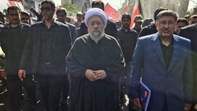 حضور آیتالله آملی لاریجانی در تشییع پیکر امام شهید / اخبار سیاسی روز , اخبار دولت