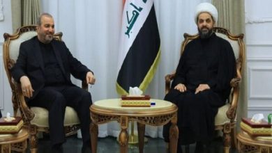 رایزنی آلصادق با الخزعلی درباره مقدمات مراسم تشییع رهبر شهید ایران