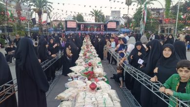 بزرگترین سفره جهانی حضرت رقیه(س) در رشت برپا شد / اخبار گیلان - اخبار استانها