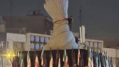 نصب نماد 'باید برخاست' در میدان انقلاب / اخبار سیاسی روز , اخبار سیاست داخلی