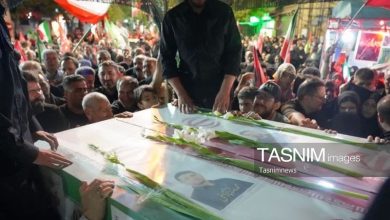 طنین «لبیک یا حسین» در وداع شبانه زنجانیها با شهدای پاسدار / اخبار زنجان - اخبار استانها