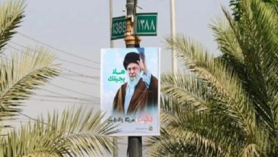 سیل جمعیت عراقیها در مراسم تشییع آقای شهید ایران در نجف اشرف+فیلم
